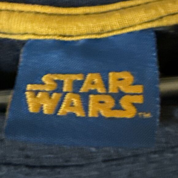 Star Wars Millennium Falcon Sweat Shirt Men's 2XL Blue Long Sleeve Excellent Con - Picture 3 of 4